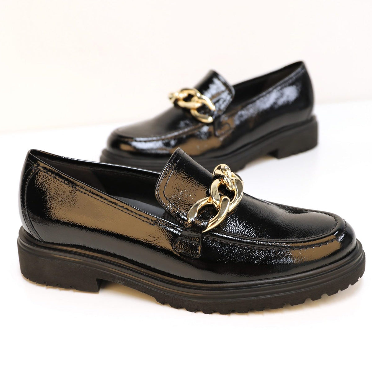 Florida loafers in black leather
