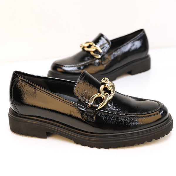 Florida loafers in black leather
