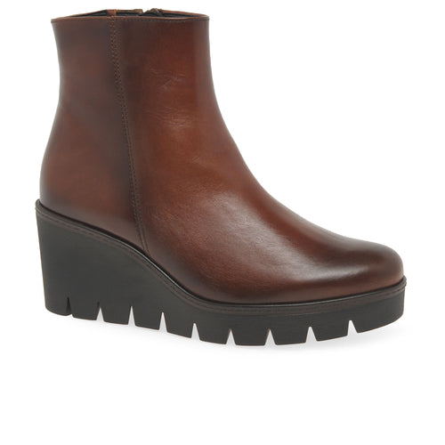 Utopia Womens Wedge Heel Ankle Boots
