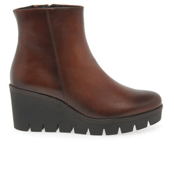 Utopia Womens Wedge Heel Ankle Boots