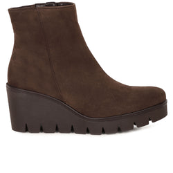 Utopia Womens Wedge Heel Ankle Boots