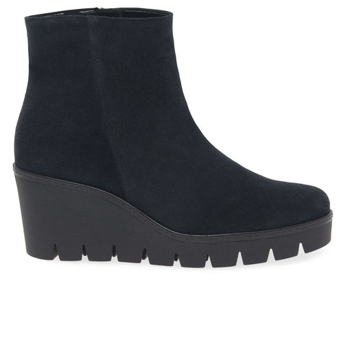 Utopia Womens Wedge Heel Ankle Boots