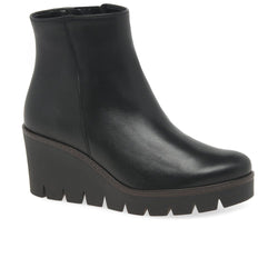 Utopia Womens Wedge Heel Ankle Boots